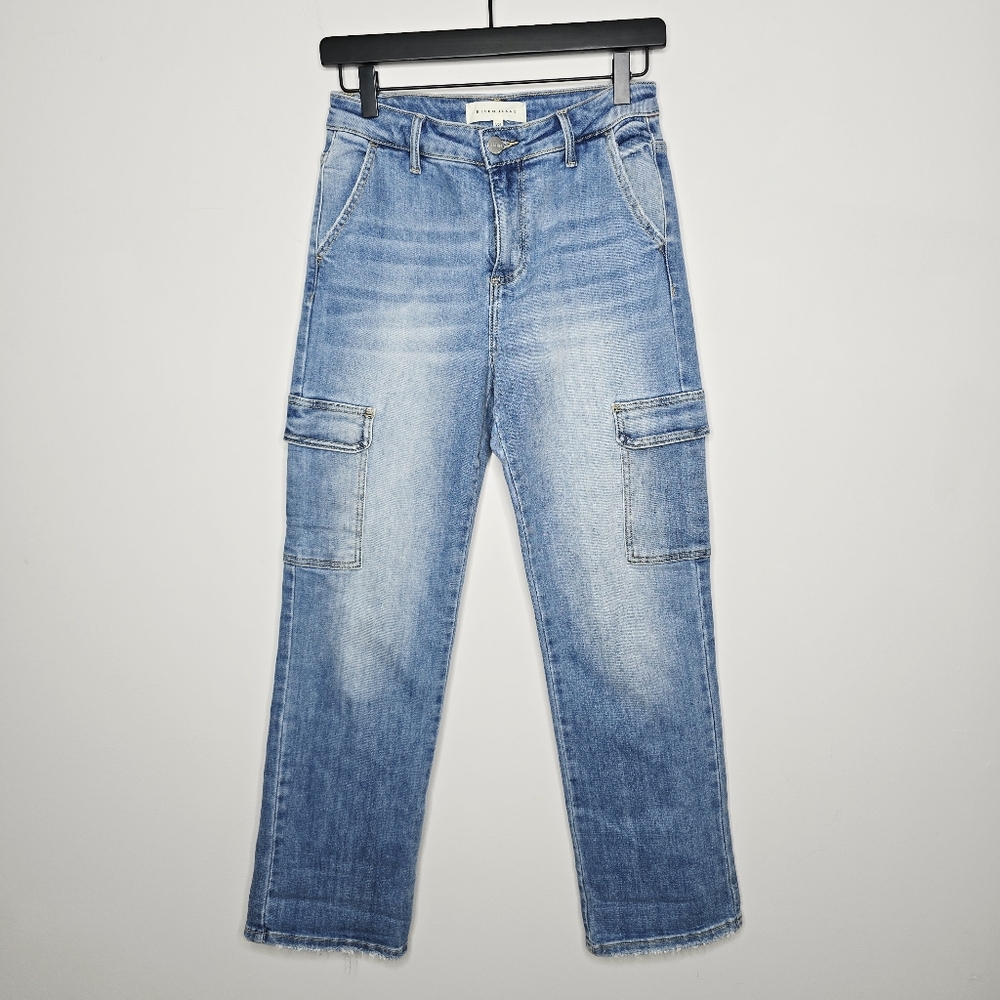 Risen High Rise Wide Leg Crop Jeans Size 3 / 26